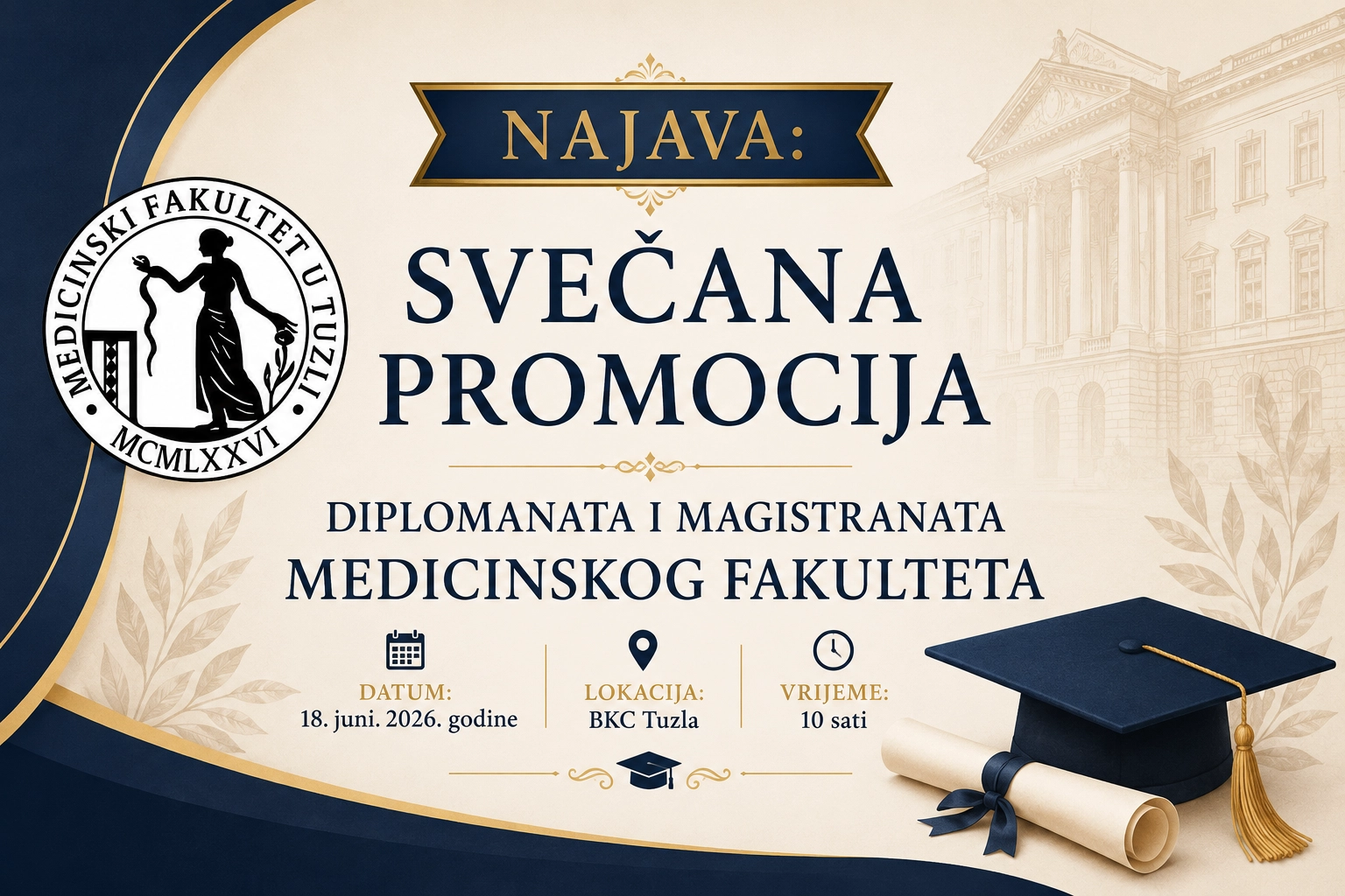 Svečana promocija diplomanata i magistara Medicinskog fakulteta